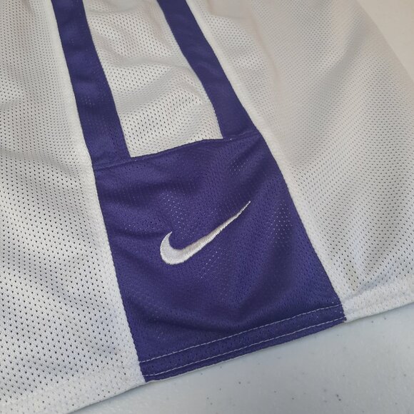 Nike Dri-FIT Reversible Basketball Shorts Men's XL Purple White Mesh Training - Picture 7 of 11